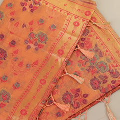 Mira Cotton Peach Saree