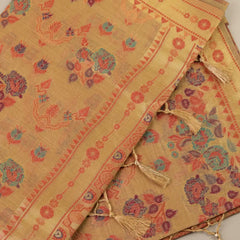 Mira Cotton Taupe Saree