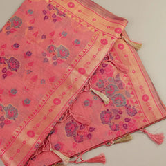 Mira Cotton Pink Saree