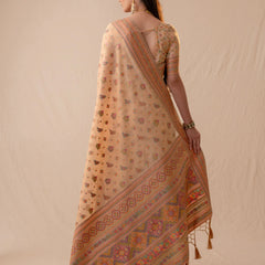 Neer Cotton Yellow Saree