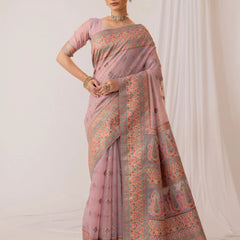 Saba Cotton Purple Saree