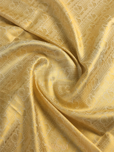 Swarna Silk Cream Gold Saree