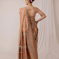 Saba Cotton Peach Saree