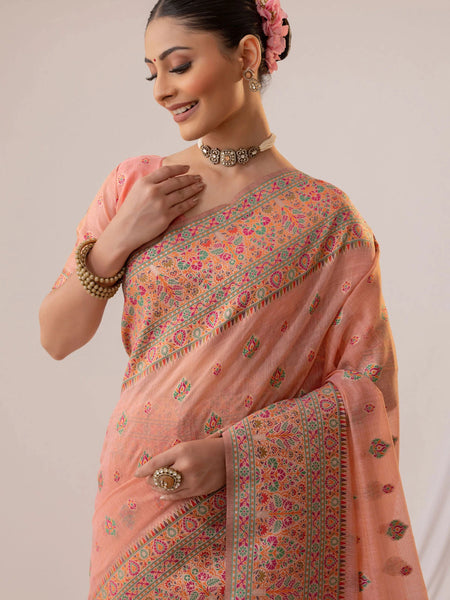 Saba Cotton Pink Saree