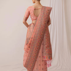 Saba Cotton Pink Saree