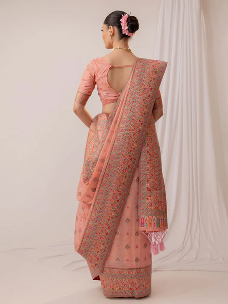 Saba Cotton Pink Saree
