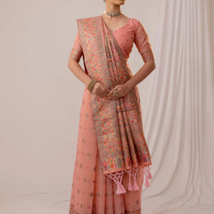 Saba Cotton Pink Saree