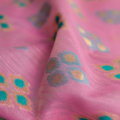 Patola Linen Pink Saree