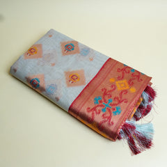 Kalista Linen Ice Tango Saree