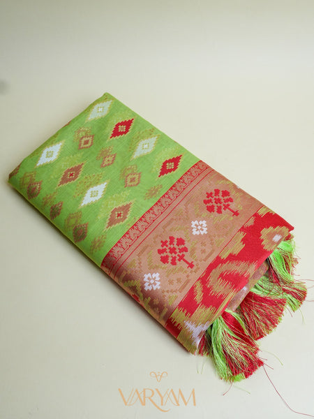 Monalisa Linen Green Saree