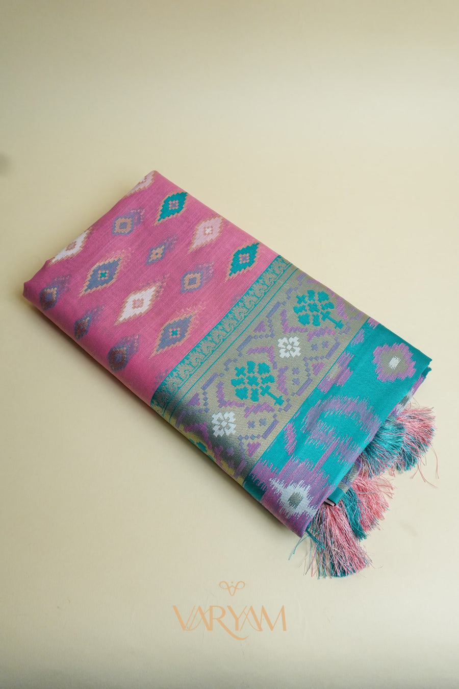 Monalisa Linen Pink Saree