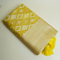 Shahi Cotton Yellow Saree