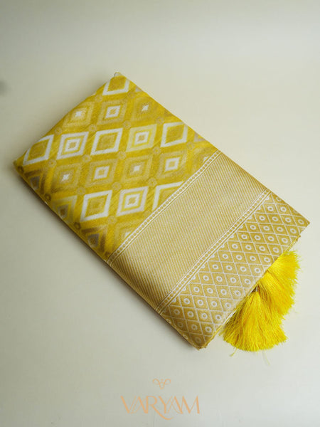 Shahi Cotton Yellow Saree