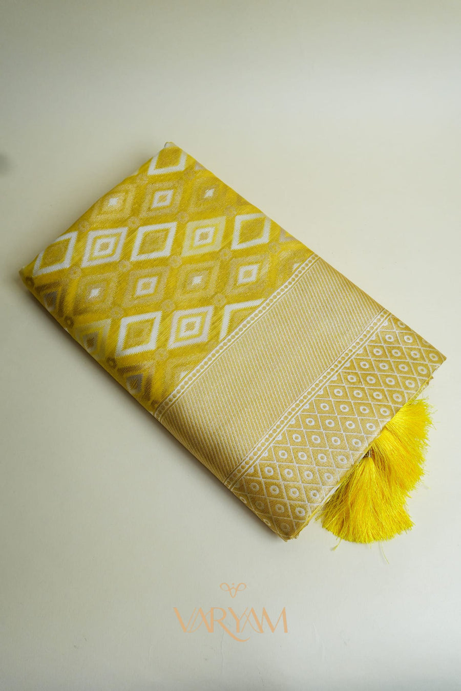 Shahi Cotton Yellow Saree