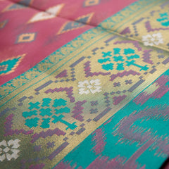 Monalisa Linen Pink Saree