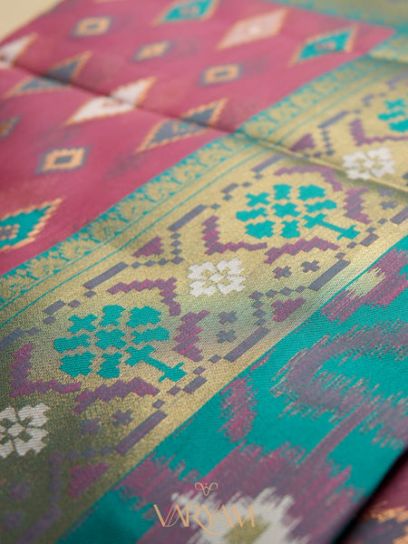 Monalisa Linen Pink Saree