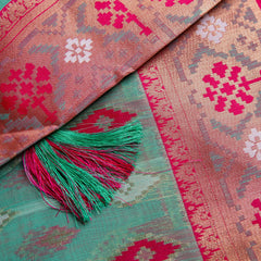 Monalisa Linen Rama Saree