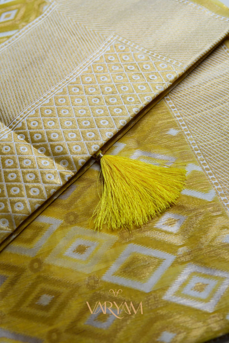 Shahi Cotton Yellow Saree