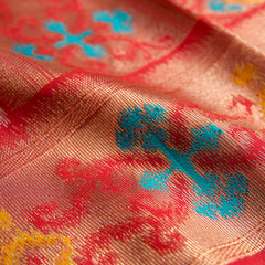 Kalista Linen Ice Red Saree