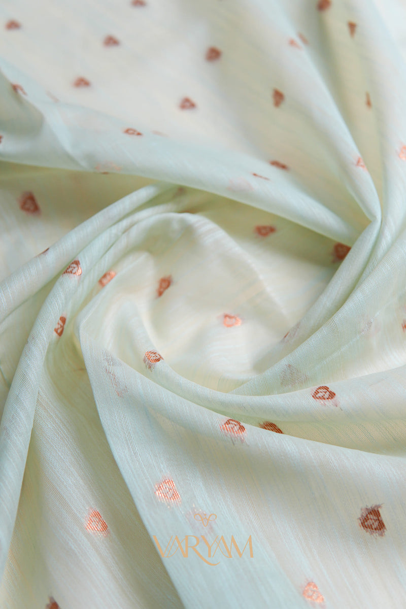 Kalista Linen Ice Blue Saree