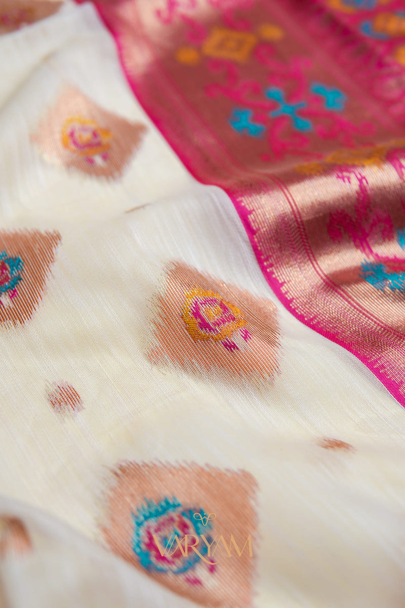 Kalista Linen Ice Pink Saree