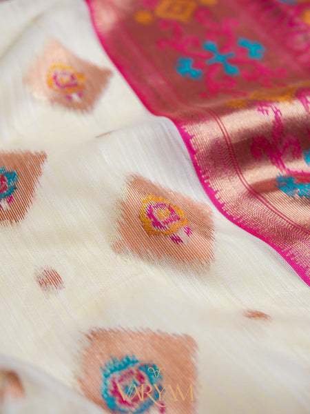 Kalista Linen Ice Pink Saree