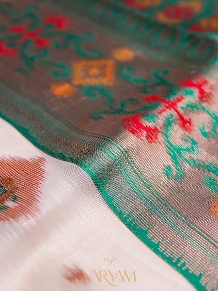 Kalista Linen Ice Green Saree