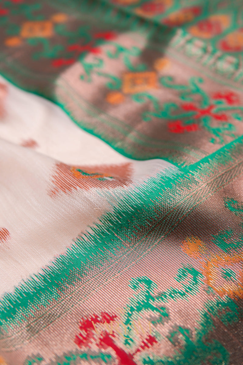 Kalista Linen Ice Green Saree