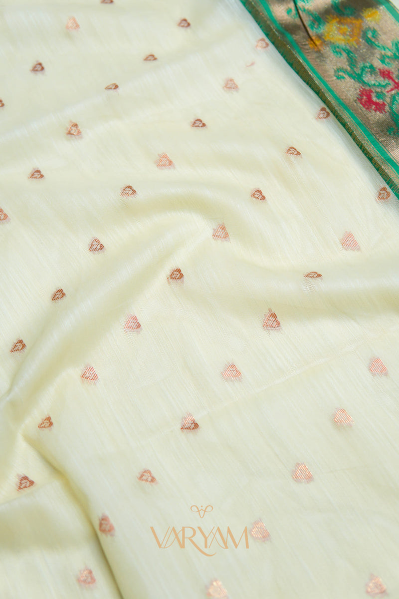 Kalista Linen Ice Green Saree