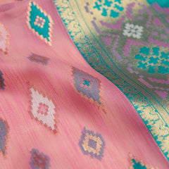 Monalisa Linen Pink Saree