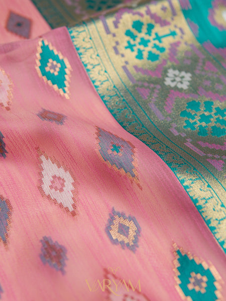 Monalisa Linen Pink Saree