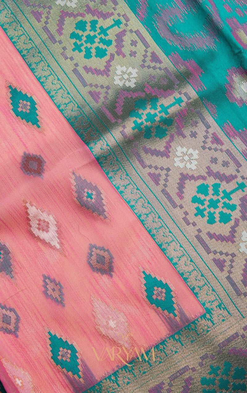 Monalisa Linen Pink Saree