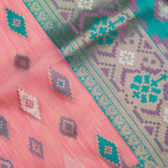 Monalisa Linen Pink Saree