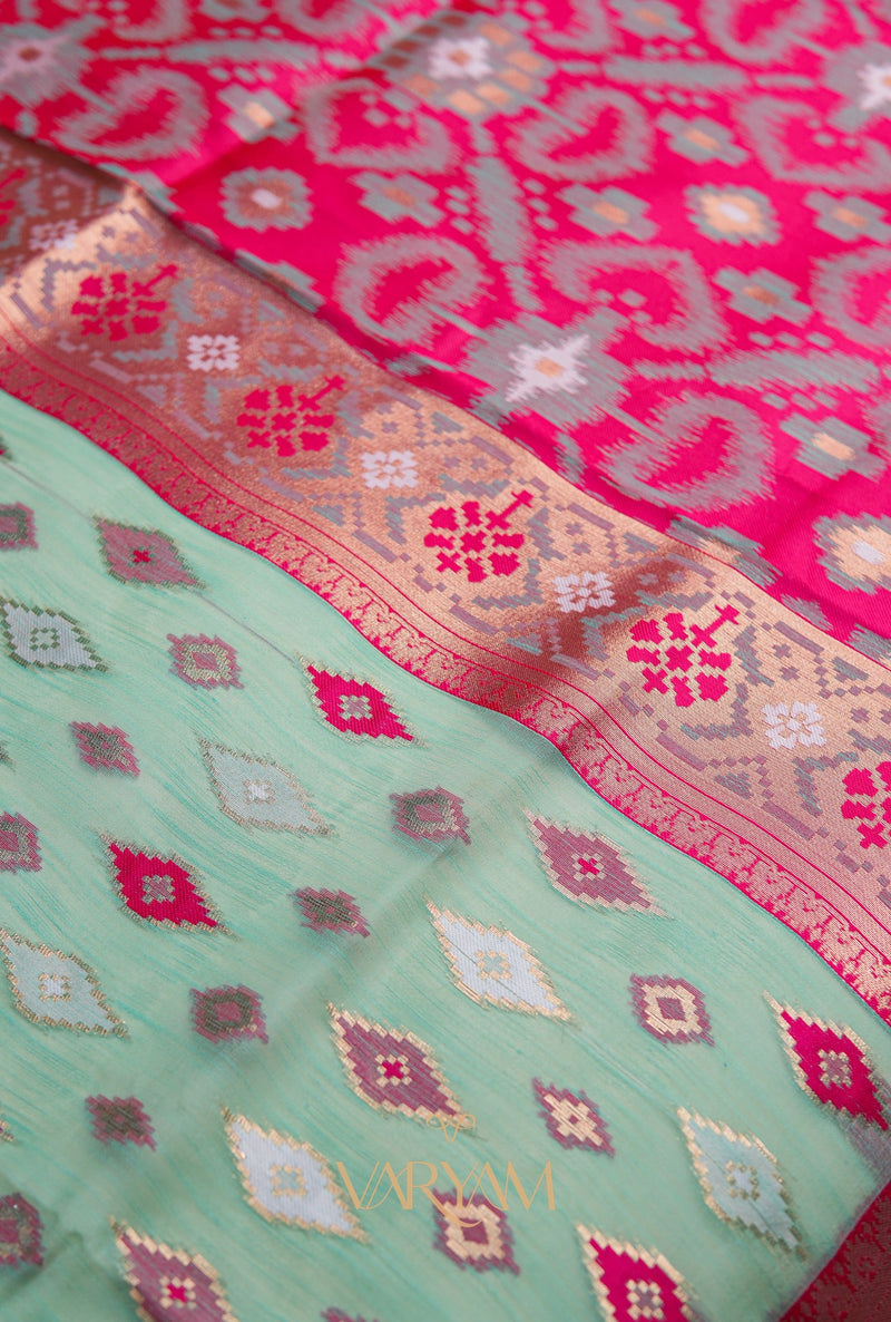 Monalisa Linen Rama Saree