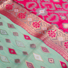 Monalisa Linen Rama Saree