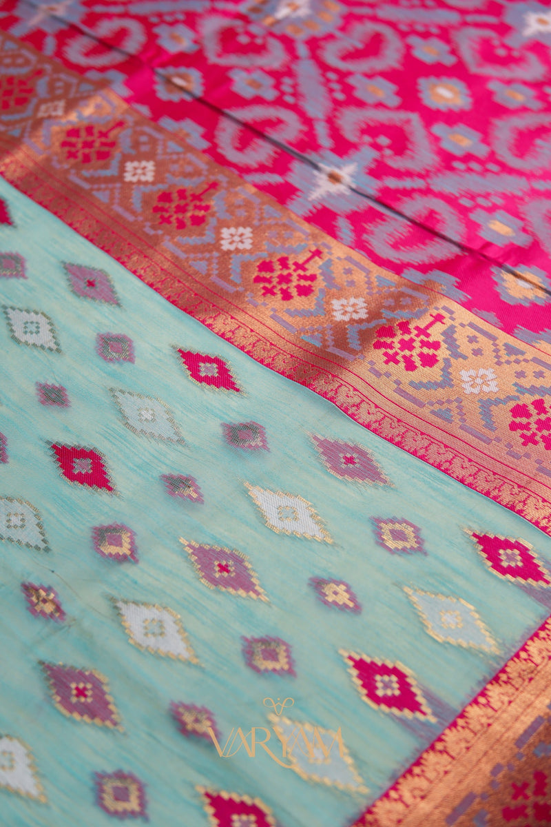 Monalisa Linen Blue Saree