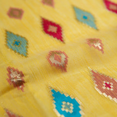 Monalisa Linen Yellow Saree