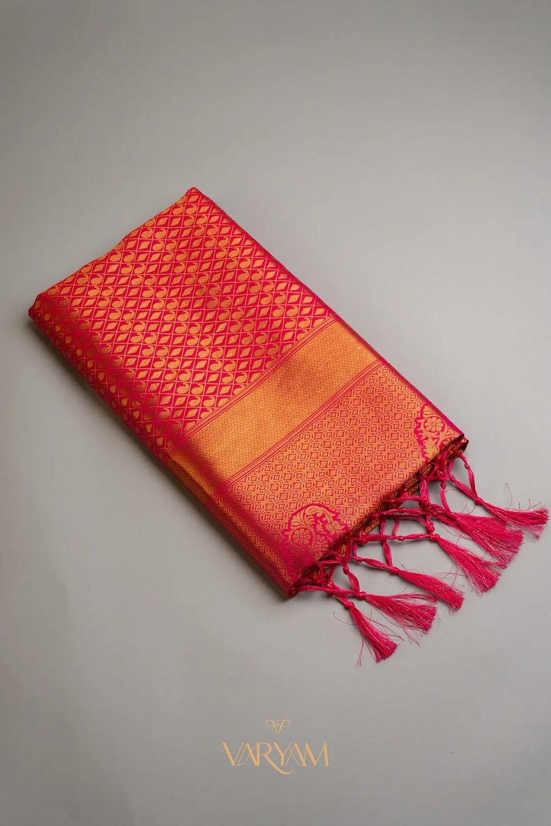 Veera Silk Red Saree