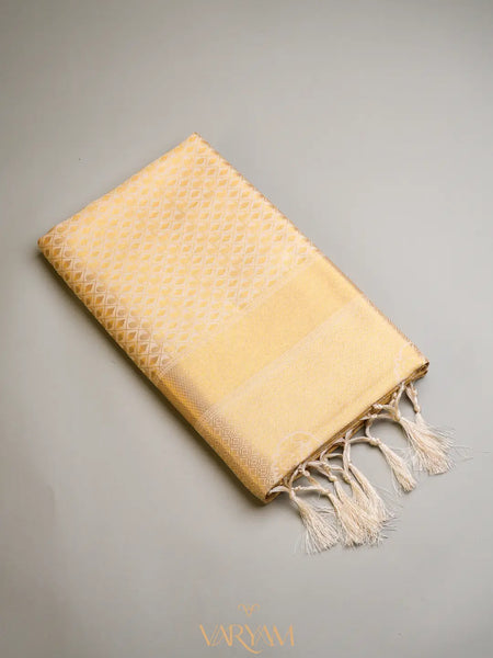 Veera Silk Cream Saree