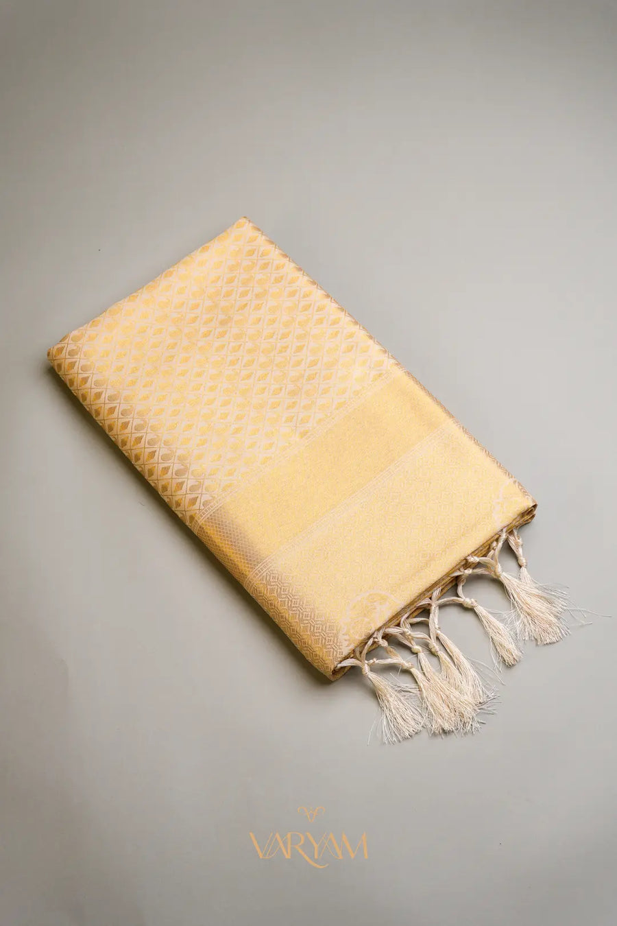 Veera Silk Cream Saree