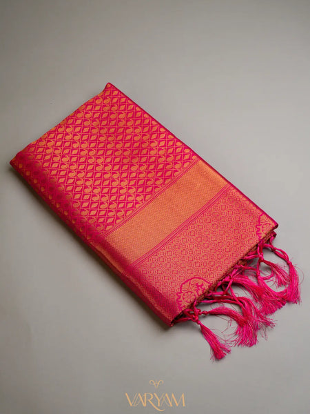 Veera Silk Pink Saree