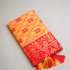 Saanjh Yellow Cotton Saree