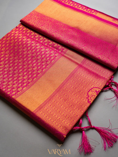 Veera Silk Pink Saree