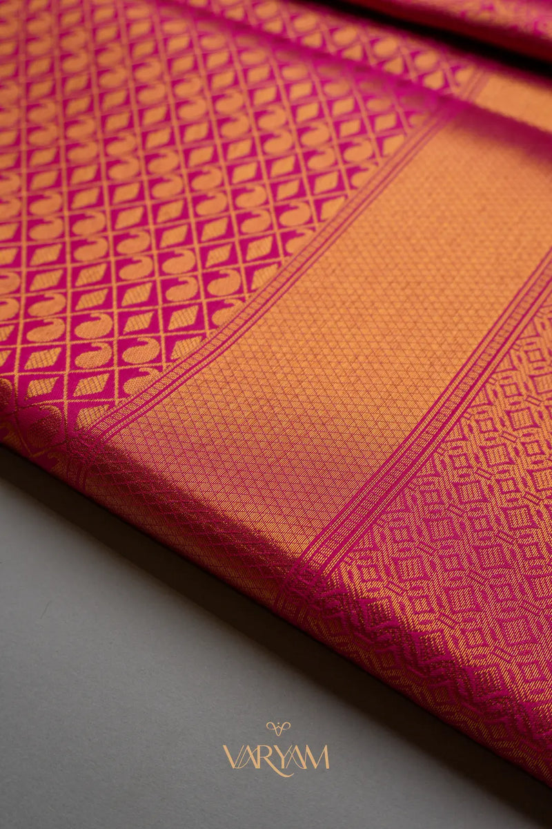 Veera Silk Pink Saree