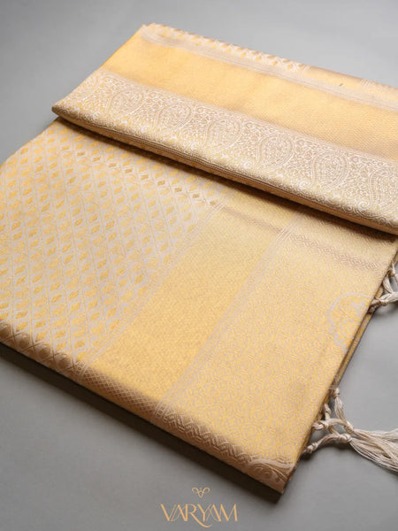 Veera Silk Cream Saree