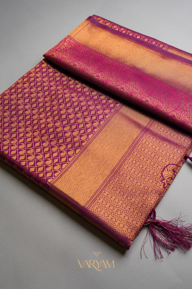 Veera Silk Purple Saree