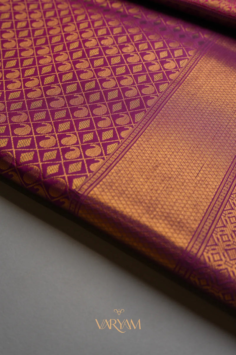 Veera Silk Purple Saree