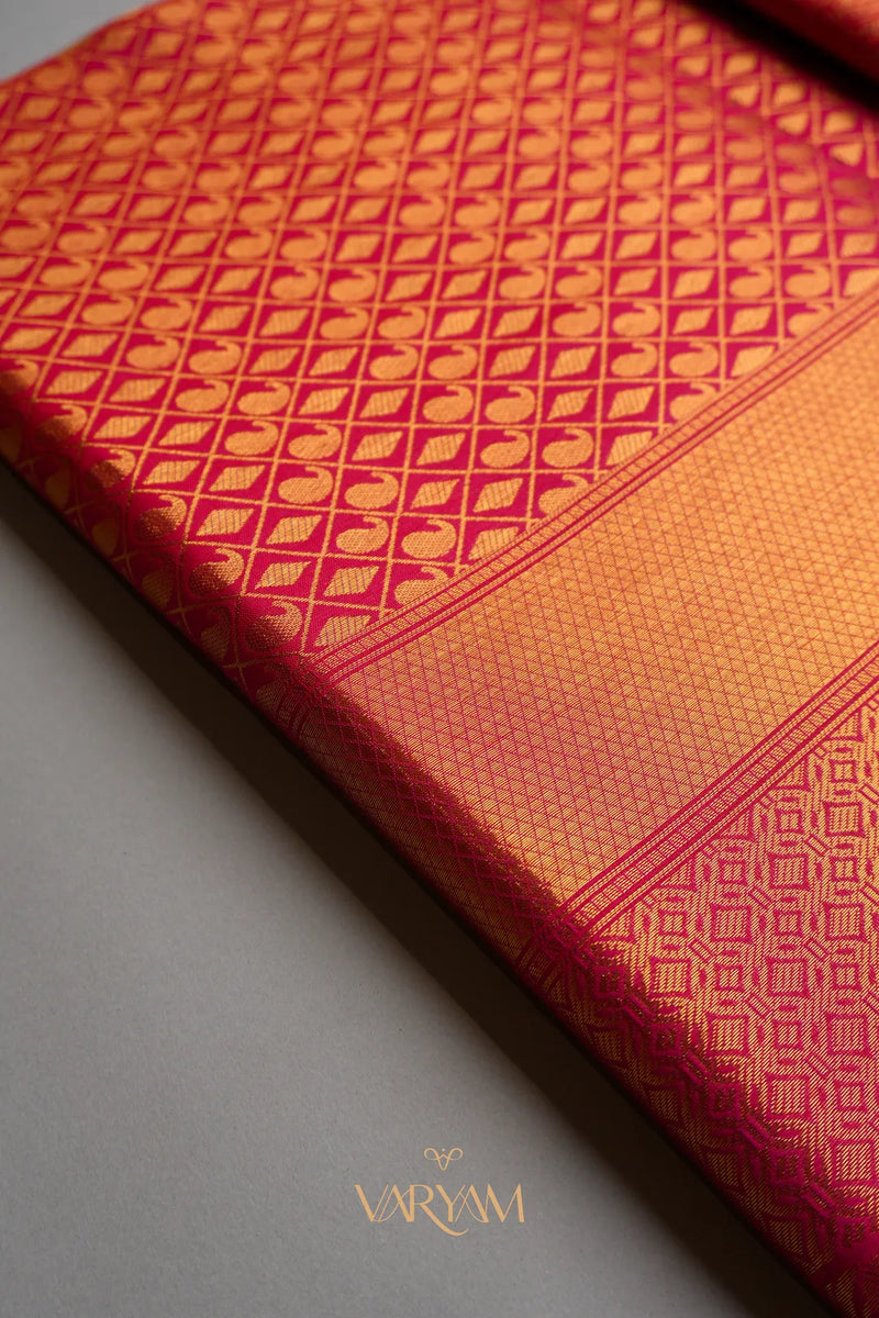 Veera Silk Red Saree