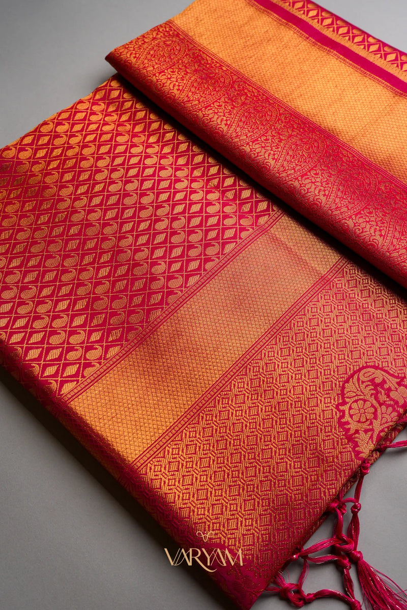 Veera Silk Red Saree