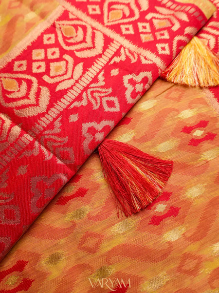 Saanjh Yellow Cotton Saree